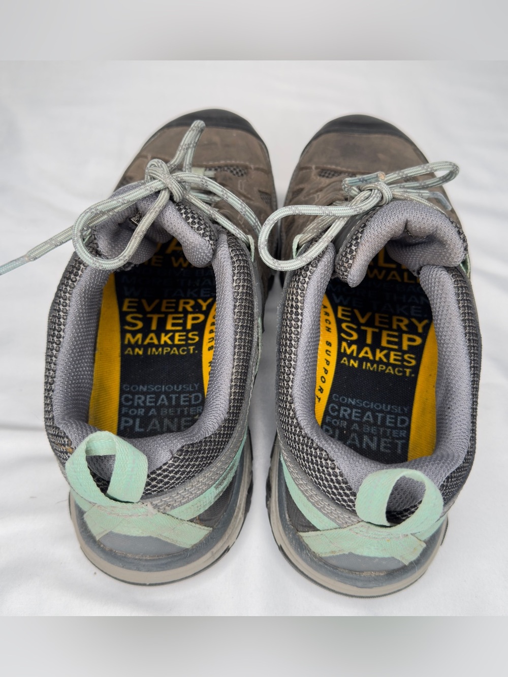KEEN Women's Targhee Vent Hiking Shoes Steel Grey & Teal Size 9.5 - Picture 9 of 10